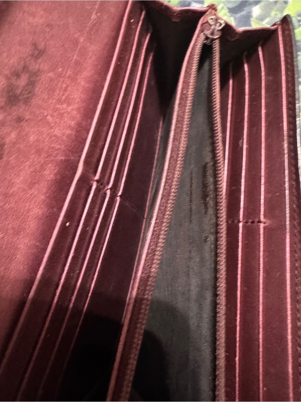 Gucci Guccisma heart shape double G Wallet - Deep Wine - Picture 11 of 13